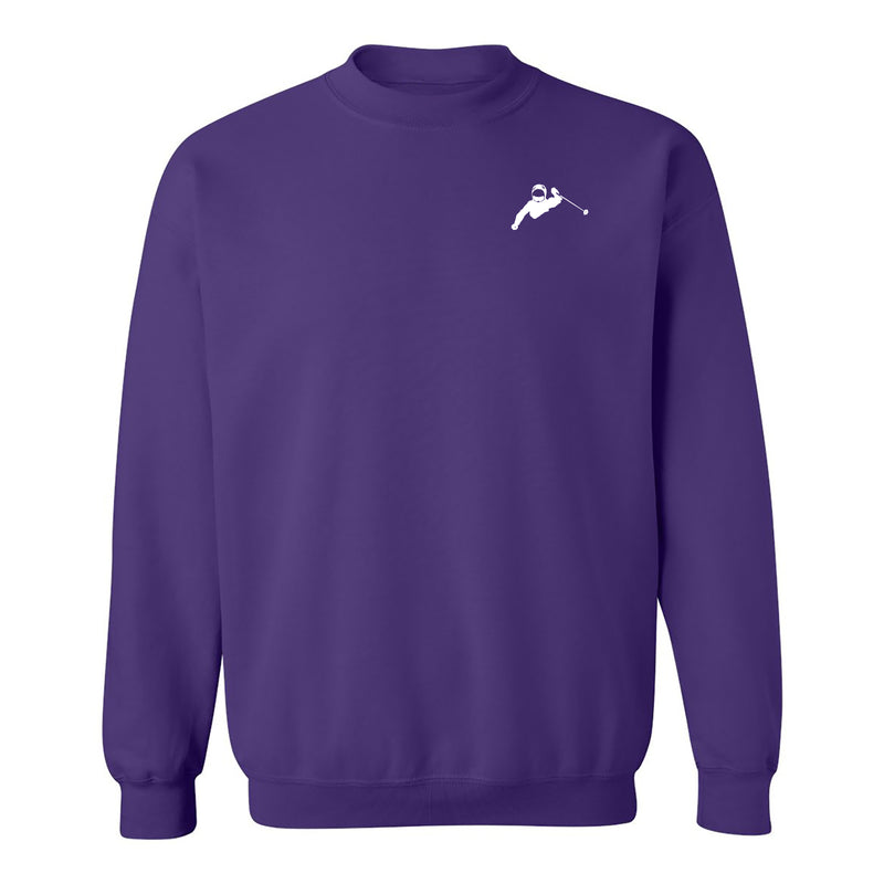 Brobrah Skier Crewneck Sweatshirt- Purple