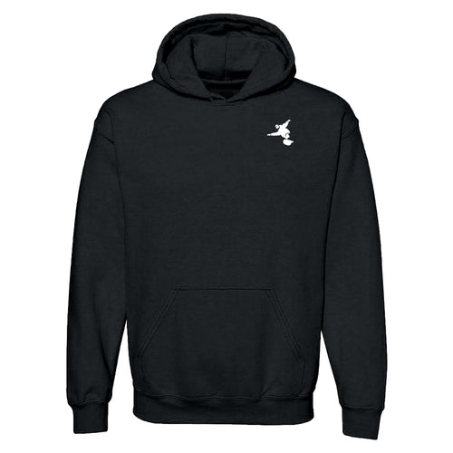 Brobrah Snowboarder Pullover Hooded Sweatshirt- Black