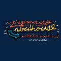 Zingerman's Roadhouse Neon Sign Soft Style T-Shirt- Navy