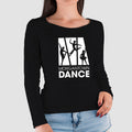 Morgantown Dance Logo Ladies Longsleeve T-Shirt- Black