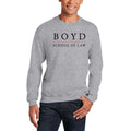 Boyd Apparel School of Law Crewneck Sweatshirt- Sport Grey