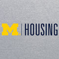 UM Housing Logo Short Sleeve T-Shirt- Sport Grey