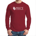OU Price Logo Longsleeve T-Shirt- Cardinal