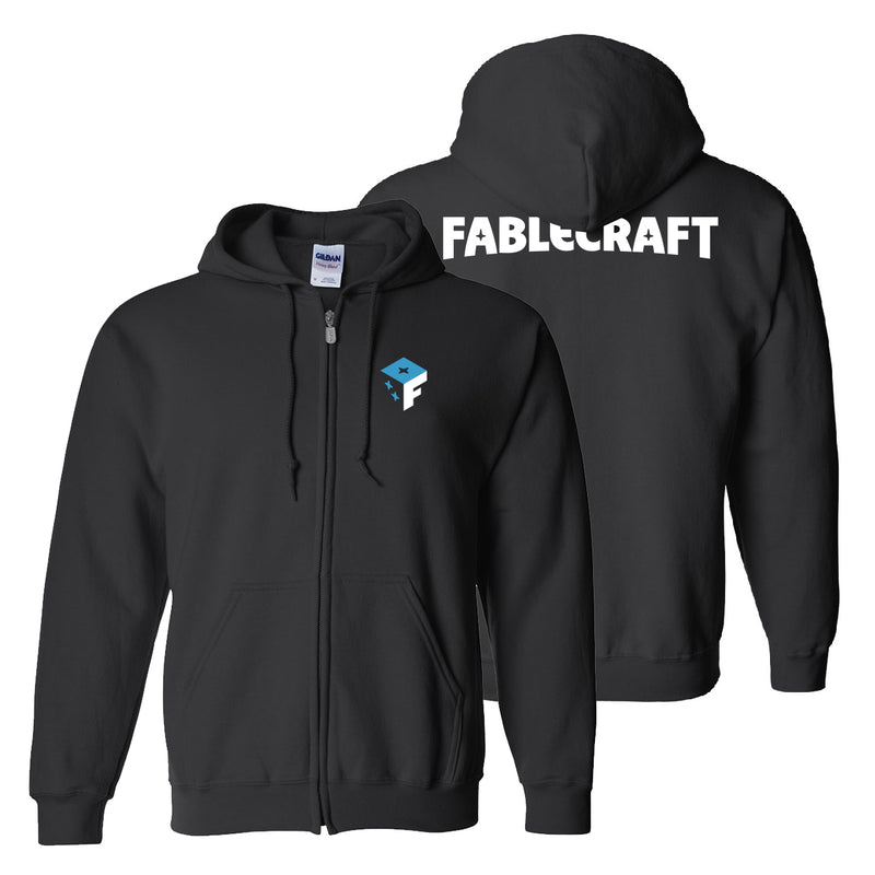 Fablecraft Zip Hooded Sweatshirt- Black