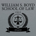 Boyd Apparel School of Law Dad T-Shirt- Graphite Heather