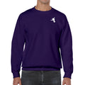 Brobrah Boarder Mountains are Home Crewneck Sweatshirt- Purple