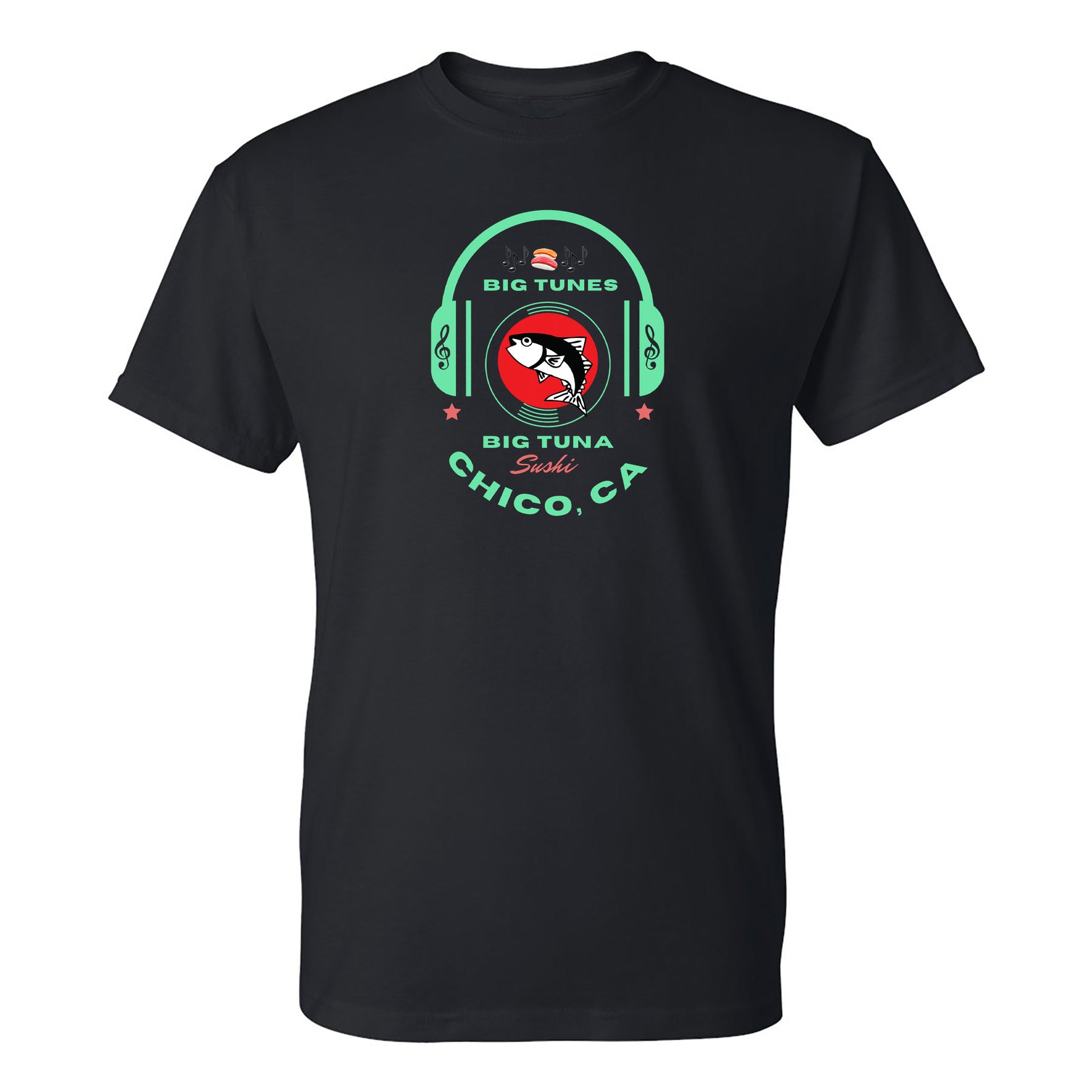 Big Tuna Big Tunes Logo T-Shirt- Black – Underground Printing Online Stores