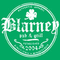 Blarneys est 2004 White Ink Crewneck - Irish Green