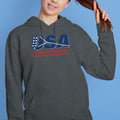 USAWSWS - Classic Logo Hooded Pullover - Dark Heather