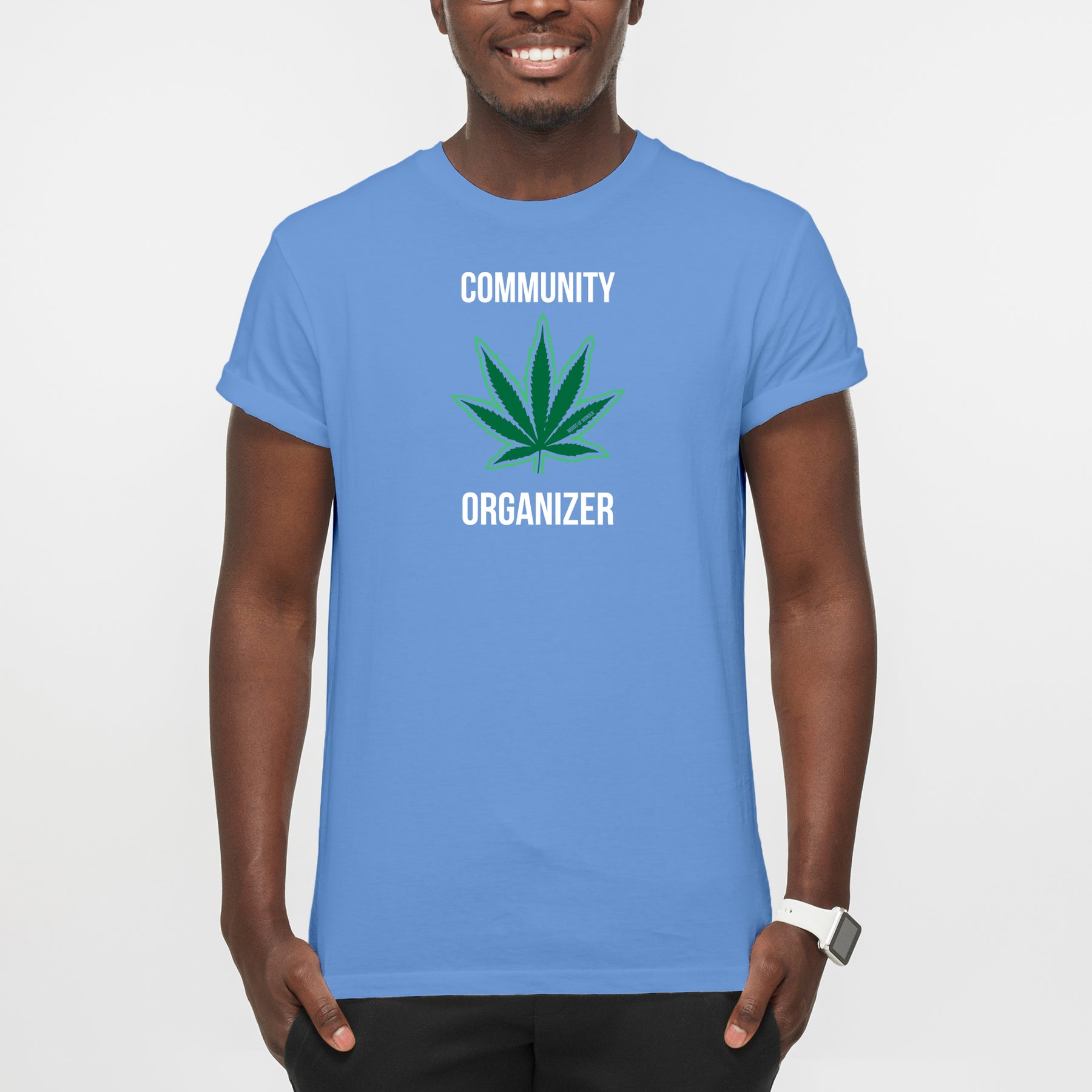 Words of Wonder Community Organizer T-Shirt- Carolina Blue – Underground  Printing Online Stores