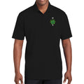 Words of Wonder IYKYK Embroidered Polo- Black