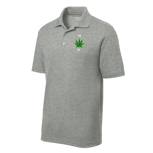Words of Wonder IYKYK Embroidered Polo- Grey