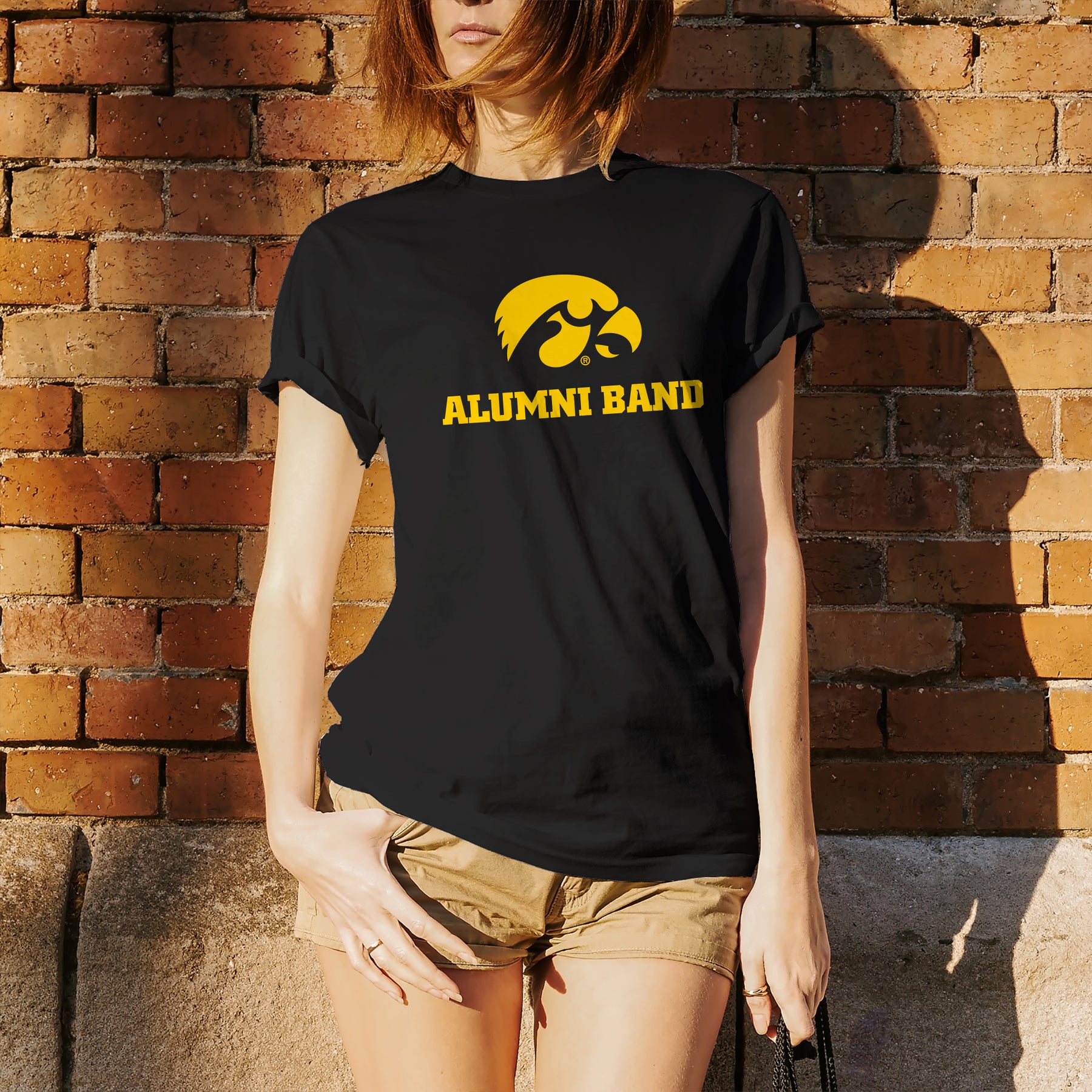 abstrakt Susteen Okklusion University of Iowa Alumni Band T Shirt - Black – Underground Printing Online  Stores