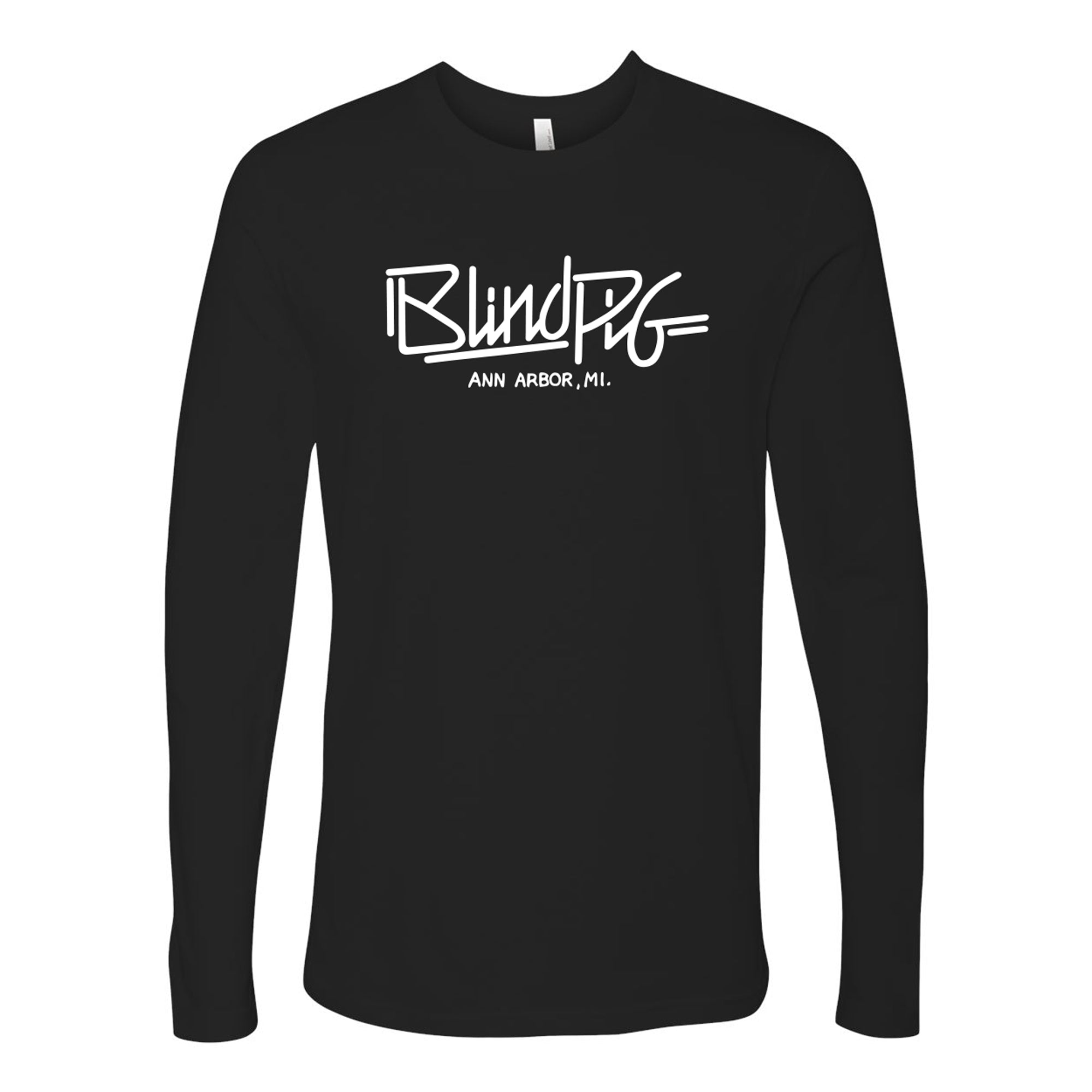 Blind Pig Typeface 1 Next Level Cotton Long Sleeve T Shirt