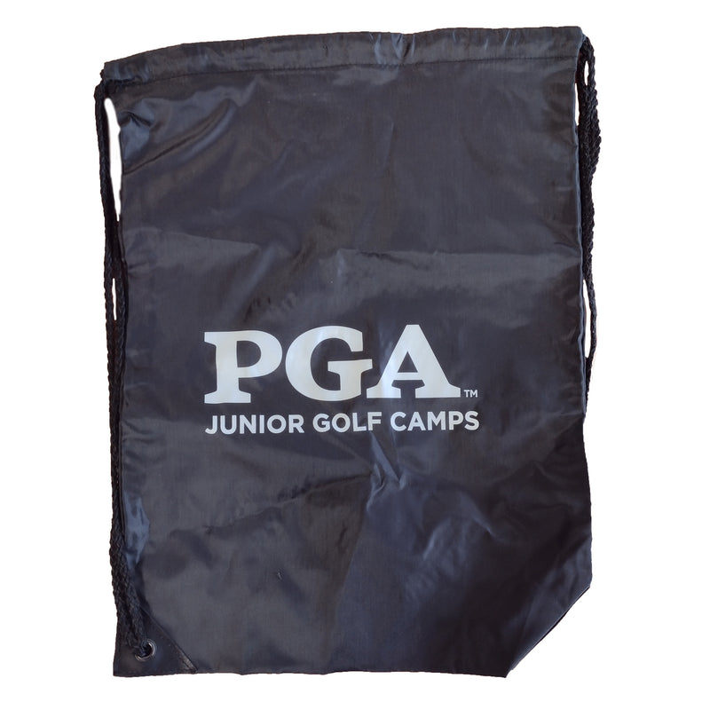 PGA Junior Golf Camp Drawstring Bag (OLD LOGO) - Black
