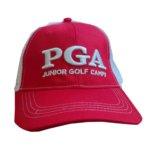 PGA Junior Golf Camp Trucker Hat - Red (Old Logo)