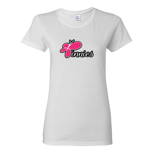 Pinnies Womens T-Shirt Logo - White