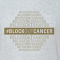 Block Out Cancer Unisex Youth Triblend T-Shirt - Heather White